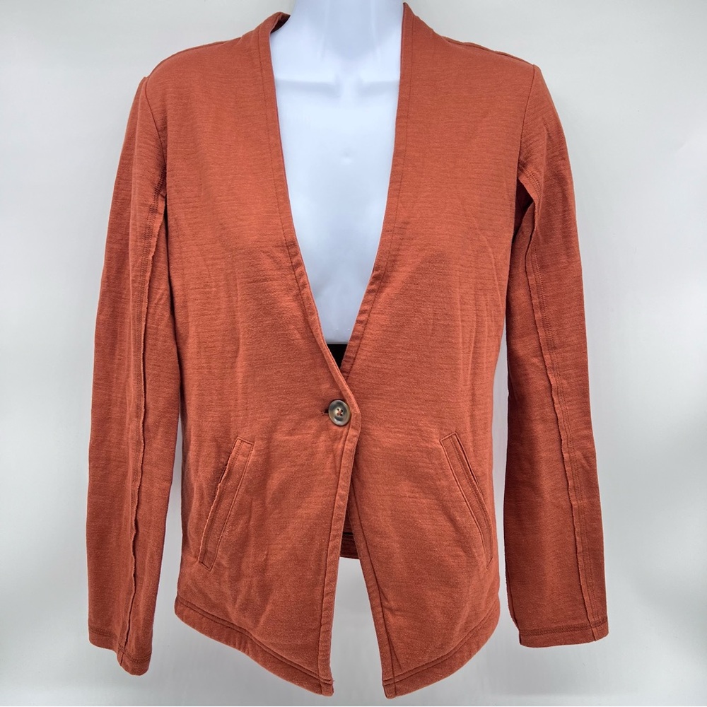 Caslon Women's Rust One Button Blazer